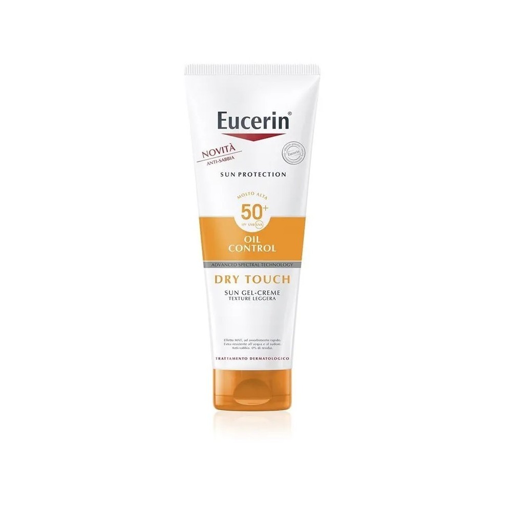 Eucerin Oil Control Dry Touch Body Sun Gel-Creme SPF 50+ Crema Solare Leggera Effetto Mat 200 ml 
