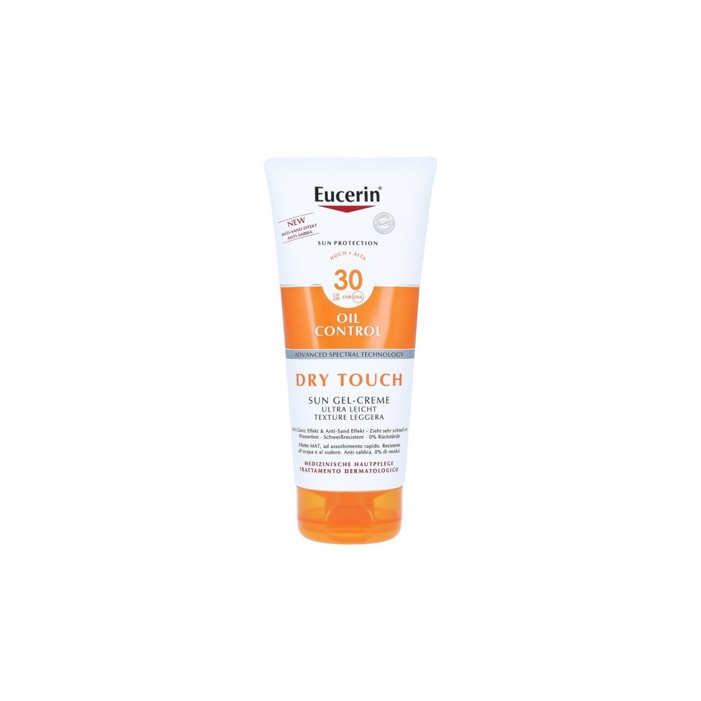 Eucerin Oil Control Dry Touch Body Sun Gel-Creme SPF30 Crema Solare Leggera Effetto Mat 200 ml 