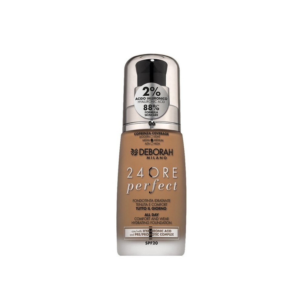 Deborah 24Ore Perfect Fondotinta Con Acido Ialuronico - 06 Caramel 