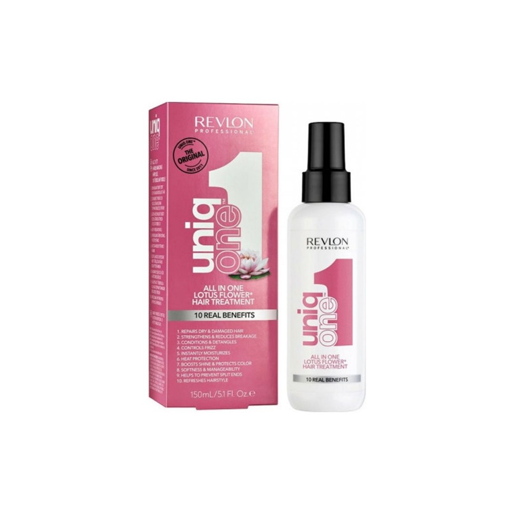 Revlon UniqOne All In One Lotus Flower Trattamento Senza Risciacquo Per Capelli Secchi E Danneggiati 150 ml 