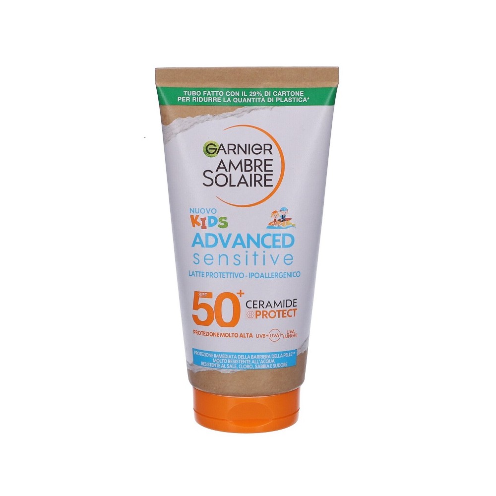 Garnier Ambre Solaire Kids Advanced Sensitive SPF50+ Latte Protettivo Ipoallergenico 175 ml 
