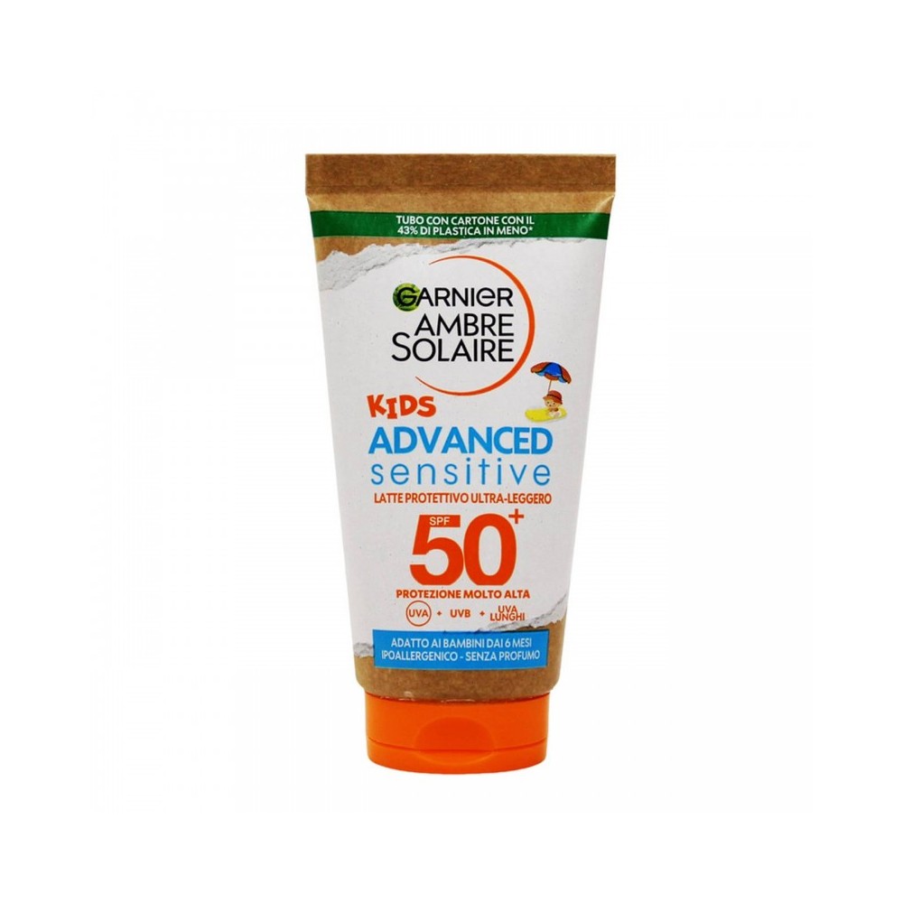 Garnier Ambre Solaire Kids Advanced Sensitive SPF50+ Latte Protettivo Ipoallergenico 50 ml 