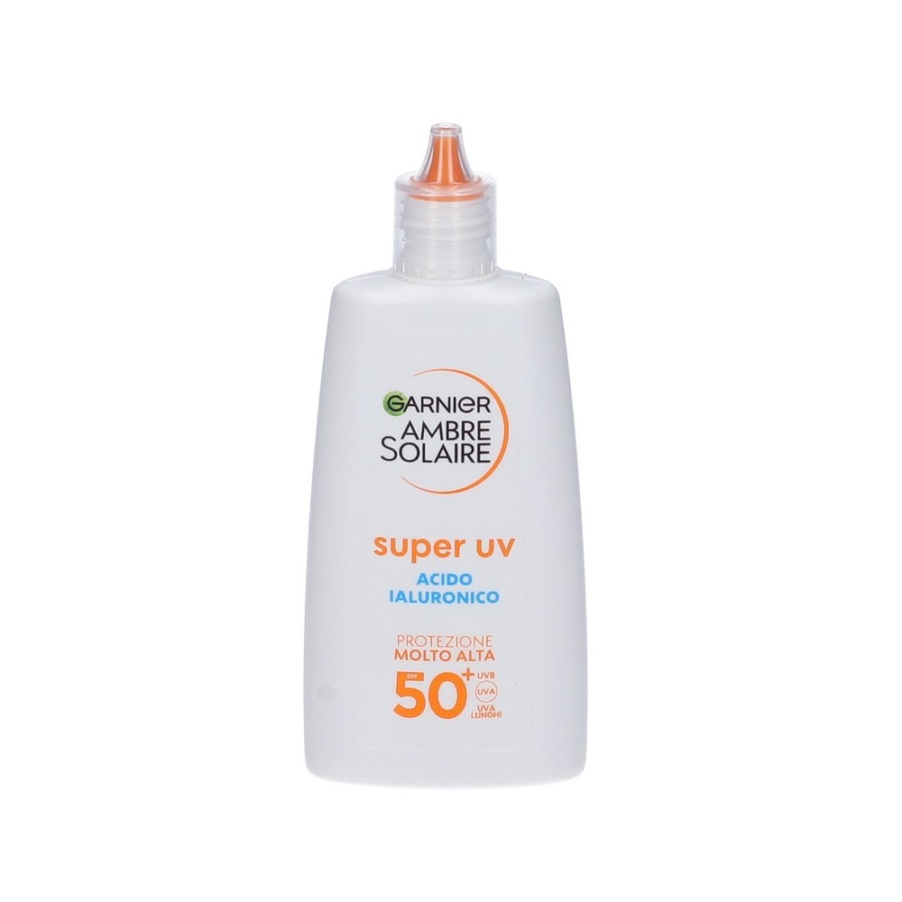 Garnier Ambre Solaire Super UV Acido Ialuronico SPF50+ Fluido Viso Idratante 40 ml 