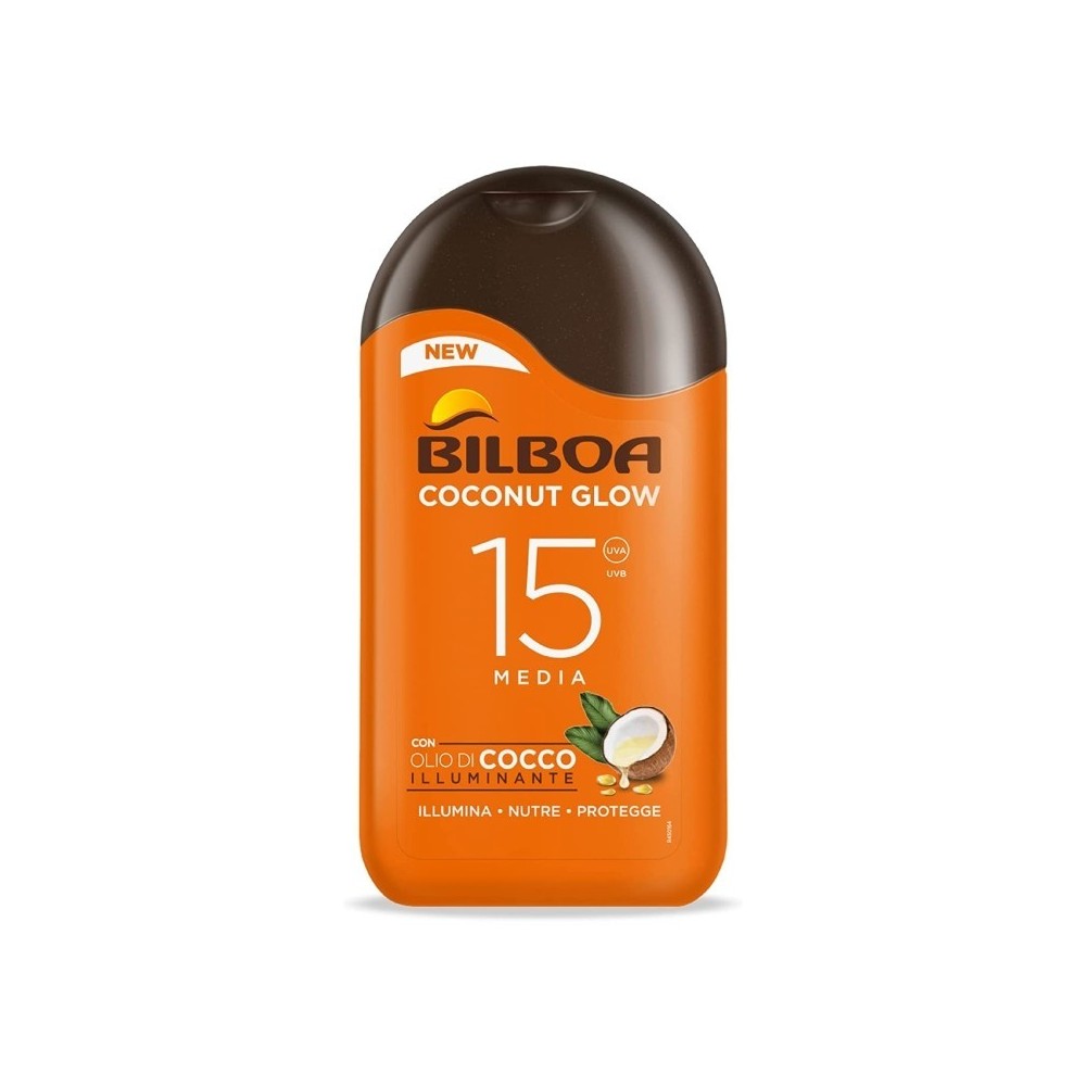 Bilboa Coconut Glow SPF15 Latte Solare Corpo 200 ml 