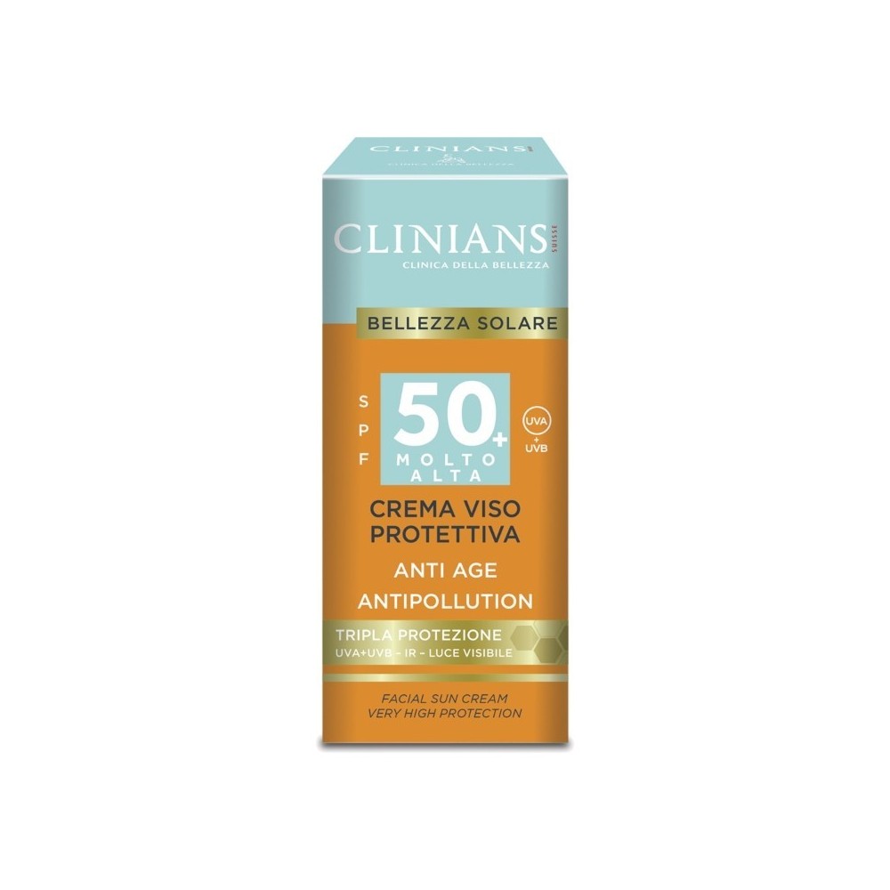 Clinians Crema Viso Protettiva Anti-Età SPF50+ 75 ml 