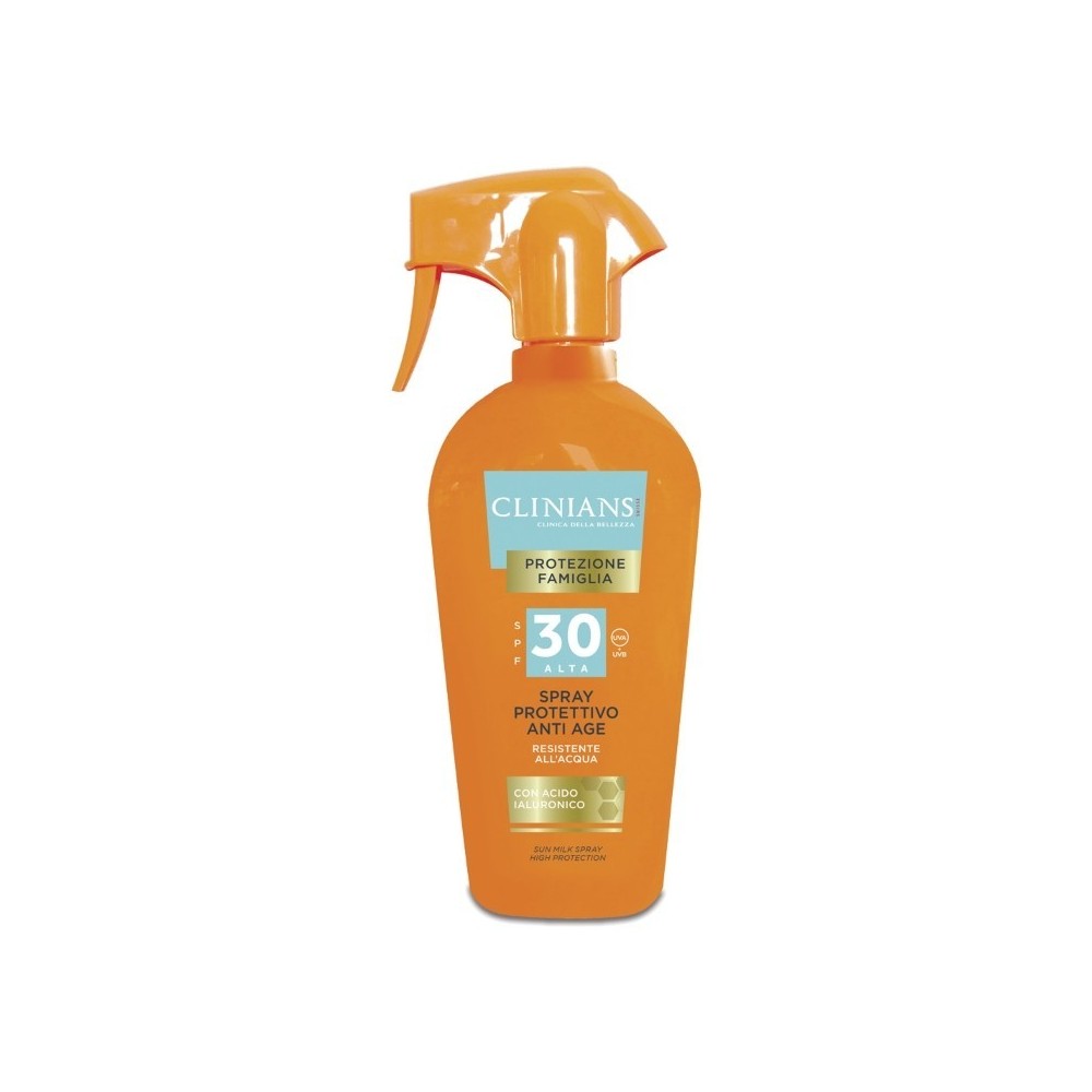 Clinians Protezione Famiglia SPF30 Spray Protettivo Anti-Age 250 ml 