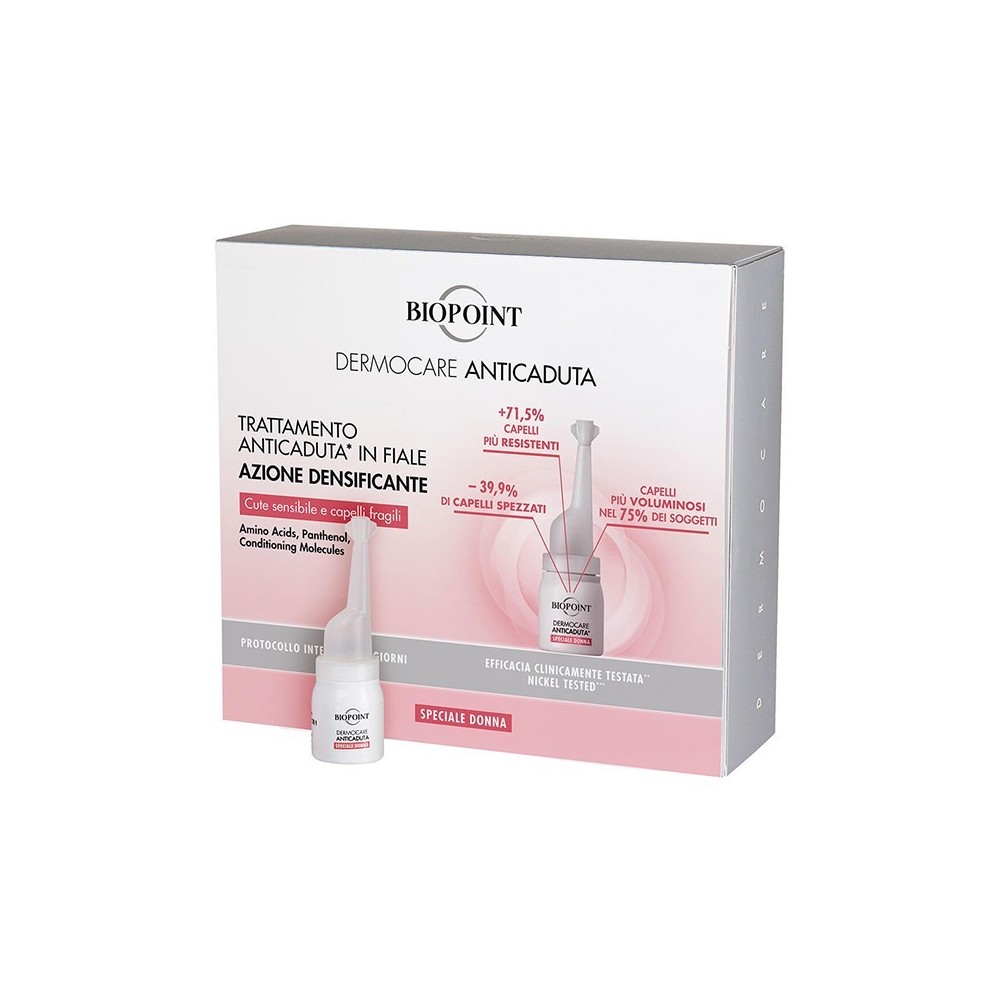 Biopoint Dermocare Trattamento Anticaduta Densificante Donna 20 Fiale Da 6 ml 