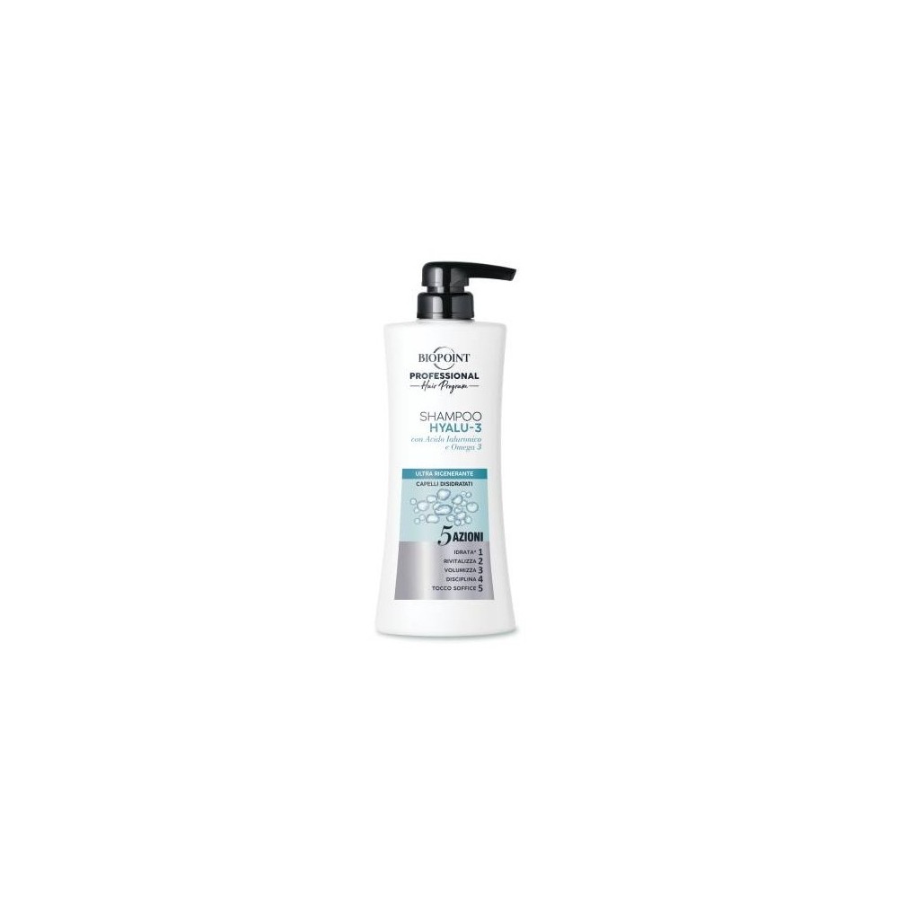 Biopoint Hyalu-3 Shampoo Ultra Rigenerante Per Capelli Disidratati 400 ml 