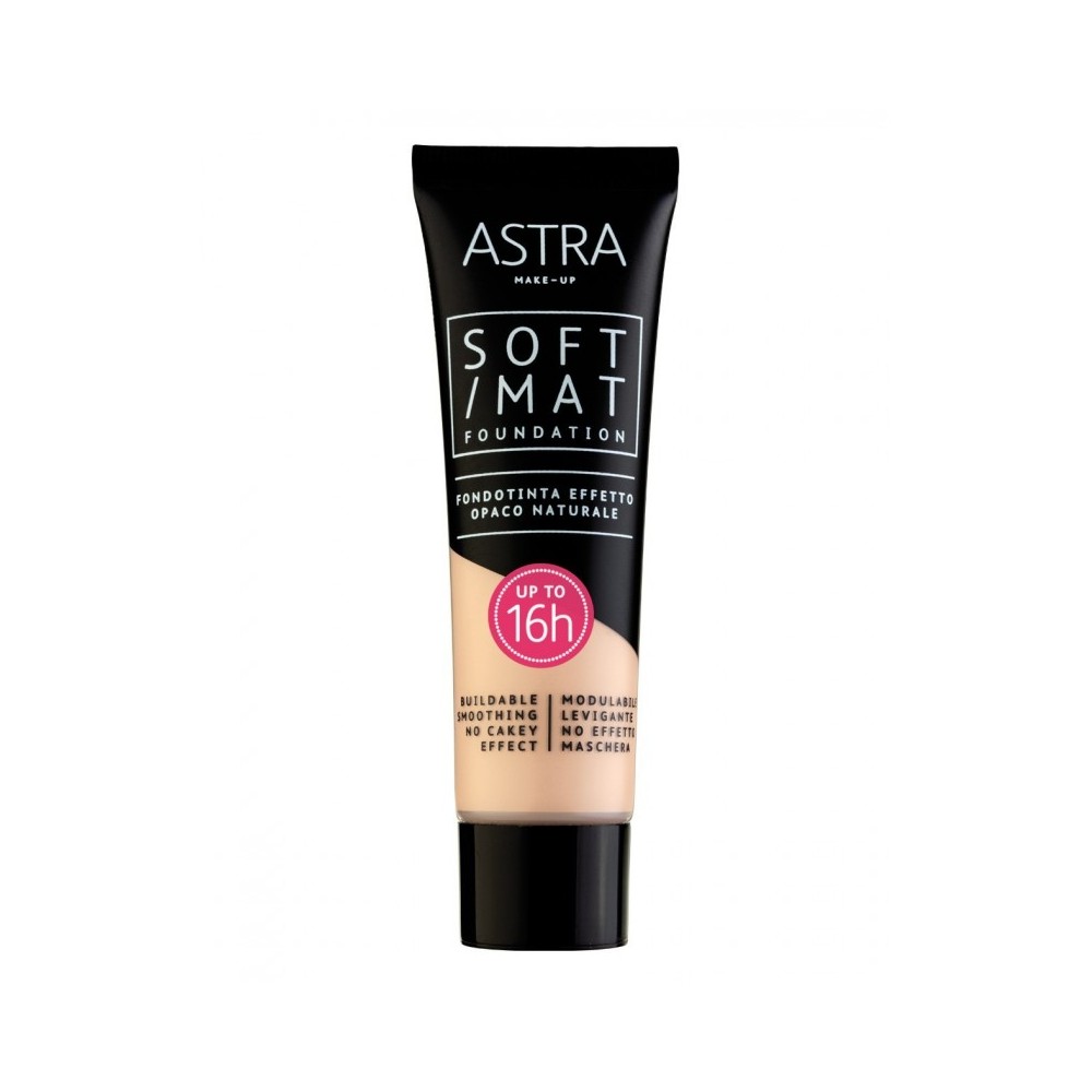 Astra Soft Mat Foundation Fondotinta Opaco 1 Cloud 