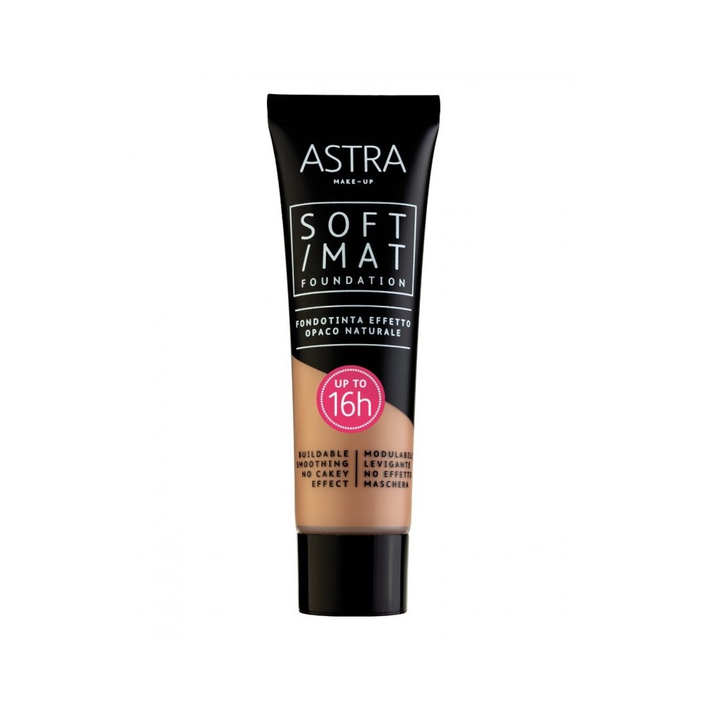 Astra Soft Mat Foundation Fondotinta Opaco 7 Cinnamon 