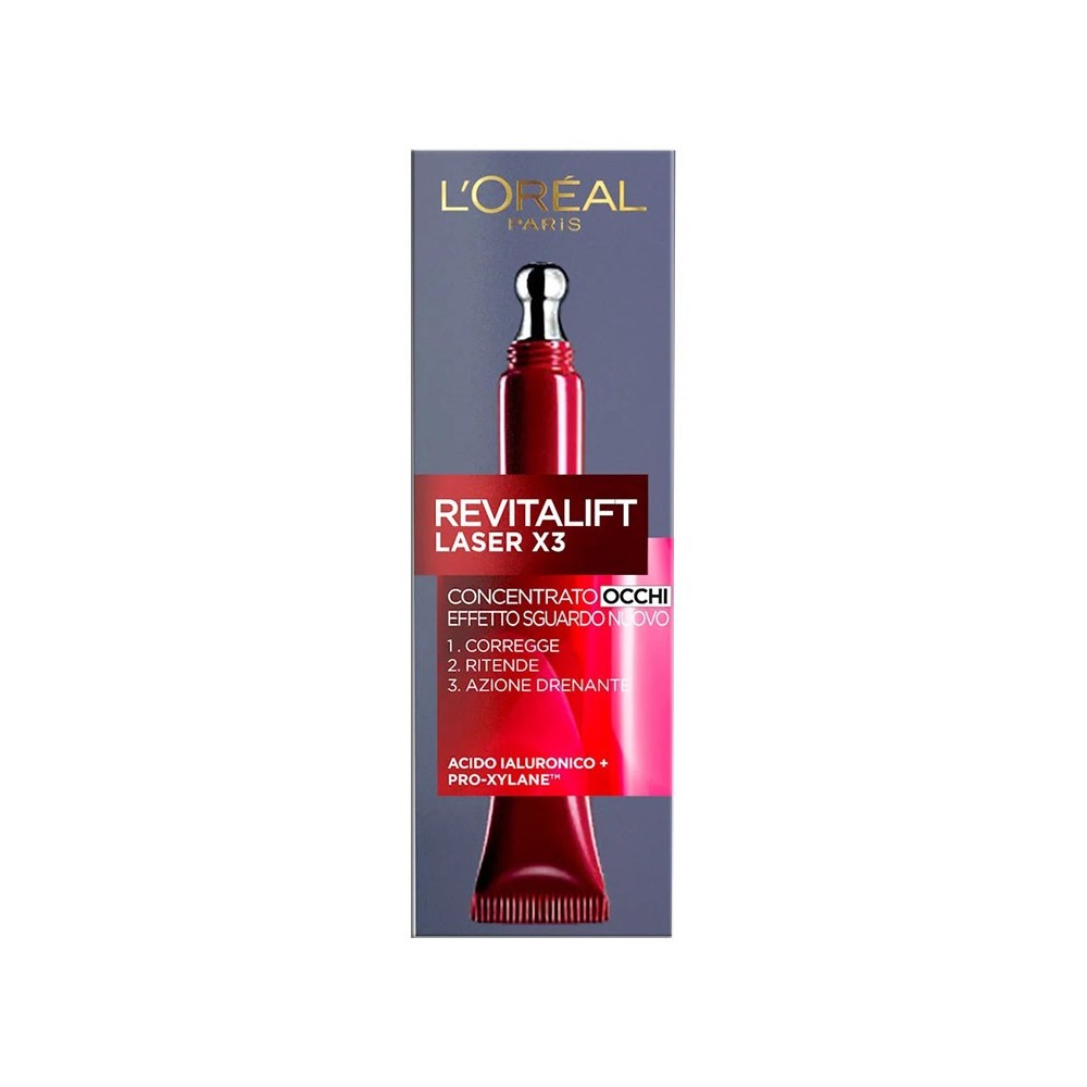 L'Oreal Paris Revitalift Laser X3 Concentrato Occhi Effetto Sguardo Nuovo 15 ml 
