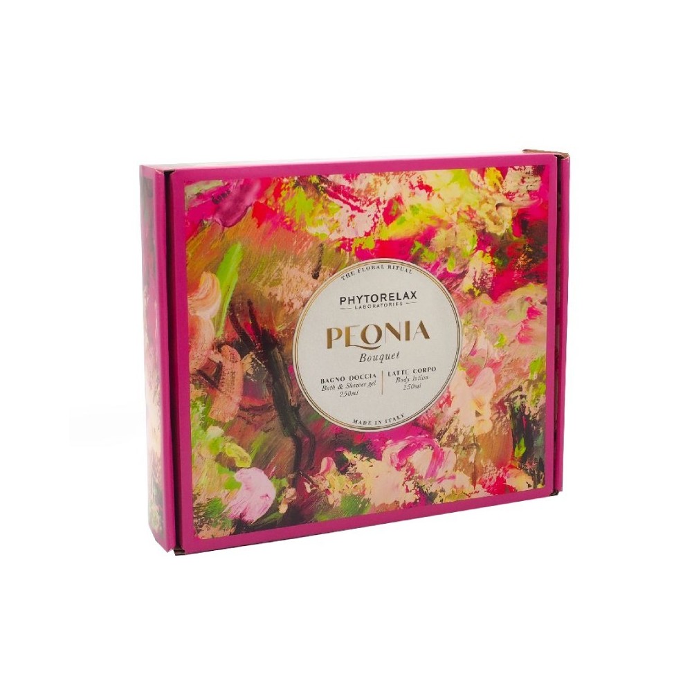 Phytorelax The Floral Ritual Peonia Bouquet Bagno Doccia + Latte Corpo Cofanetto 