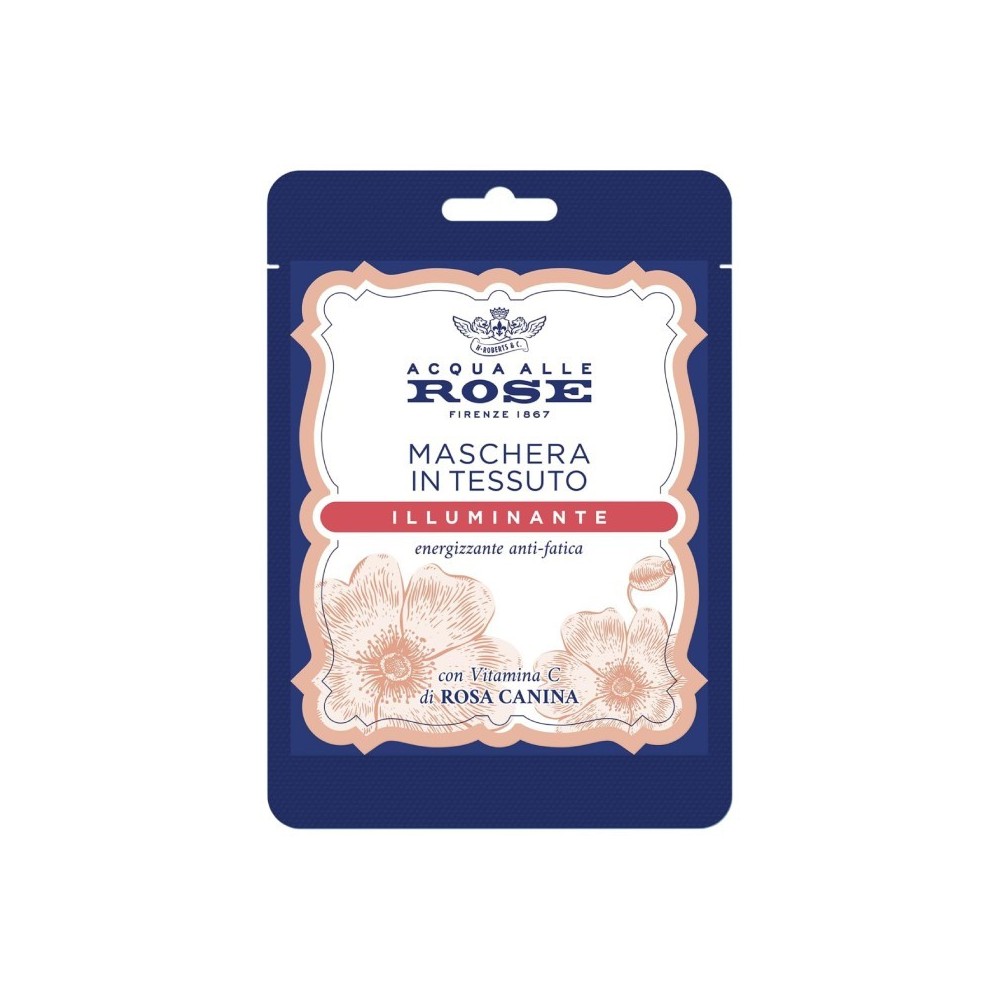 Acqua Alle Rose Maschera In Tessuto Illuminante Energizzante Anti-Fatica 