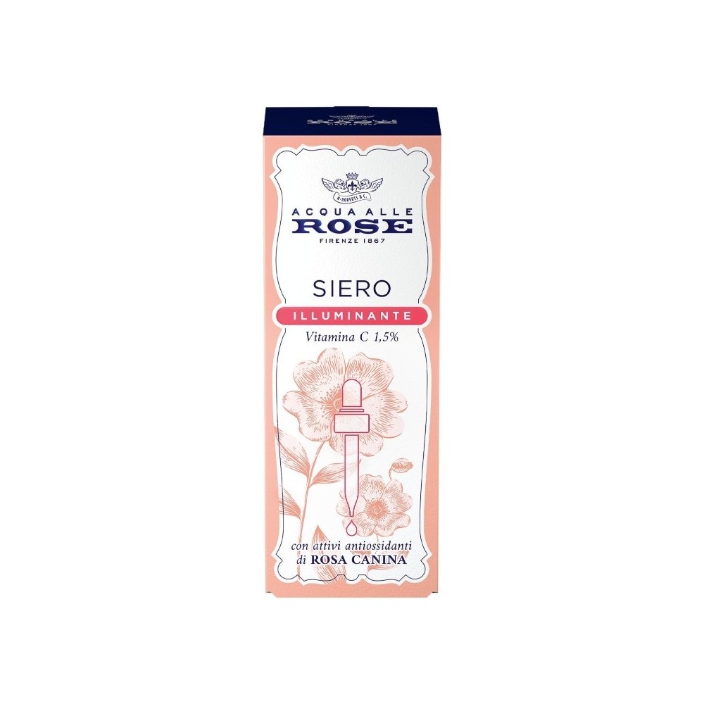 Acqua alle Rose Siero Illuminante Vitamina C E Rosa Canina 30 ml 
