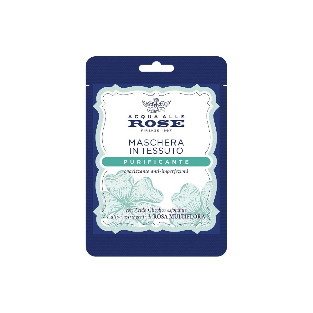 Acqua alle Rose Maschera In Tessuto Purificante Opacizzante Anti-Imperfezioni 