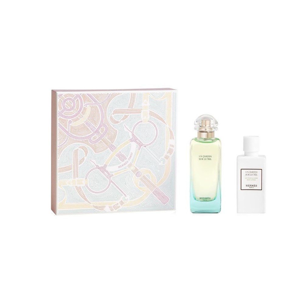 Hermes Un Jardin Sur Le Nil Eau De Toilette 100 ml + Body Lotion Cofanetto 