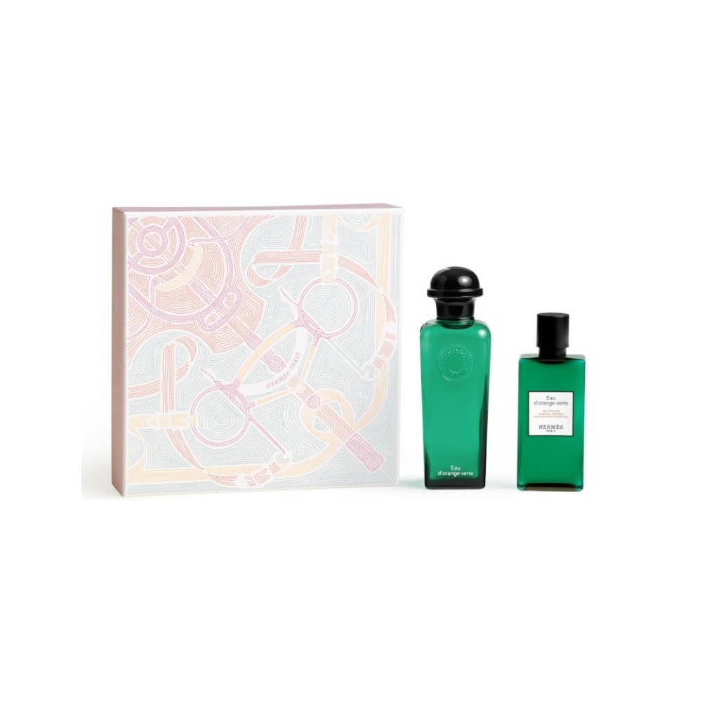 Hermes Eau D'Orange Verte Eau De Cologne 100 Ml + Gel Doccia Cofanetto 