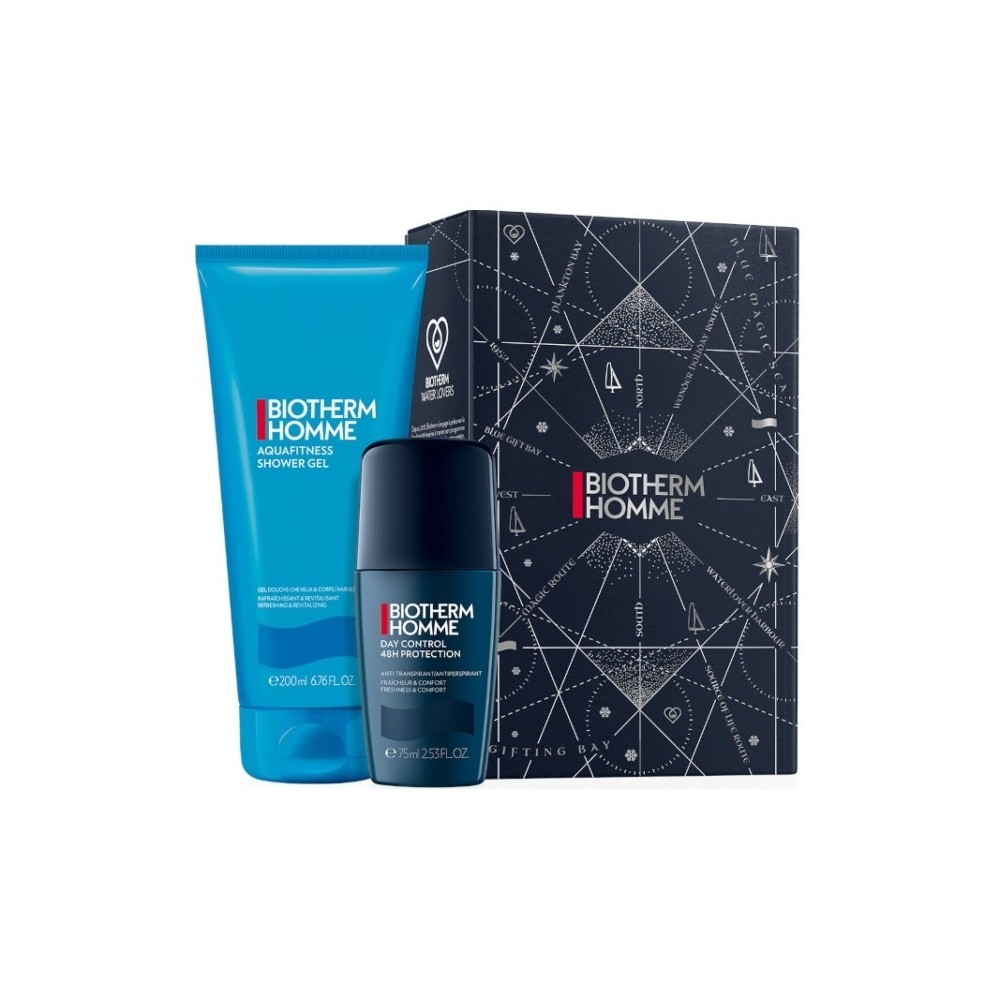 Biotherm Aquafitness Shower Gel 200 ml + Day Control 48H Deo Roll-On 75 ml Cofanetto 
