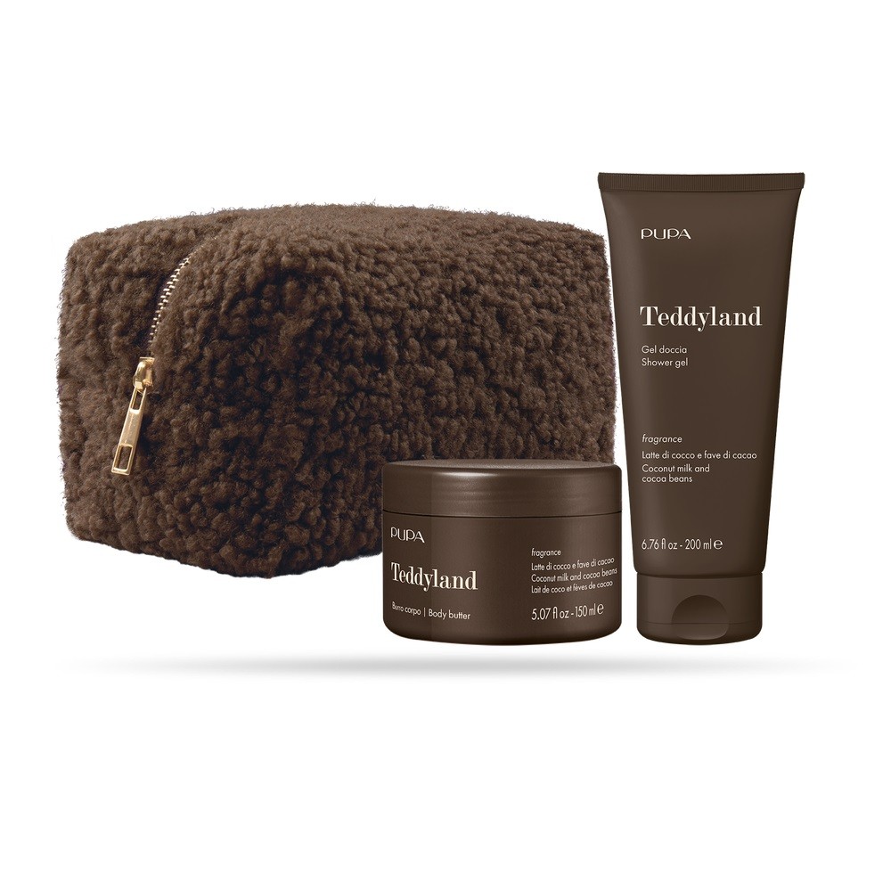Pupa Teddyland - Gel Doccia + Burro Corpo Latte Di Cocco E Fave Di Cacao Cofanetto 