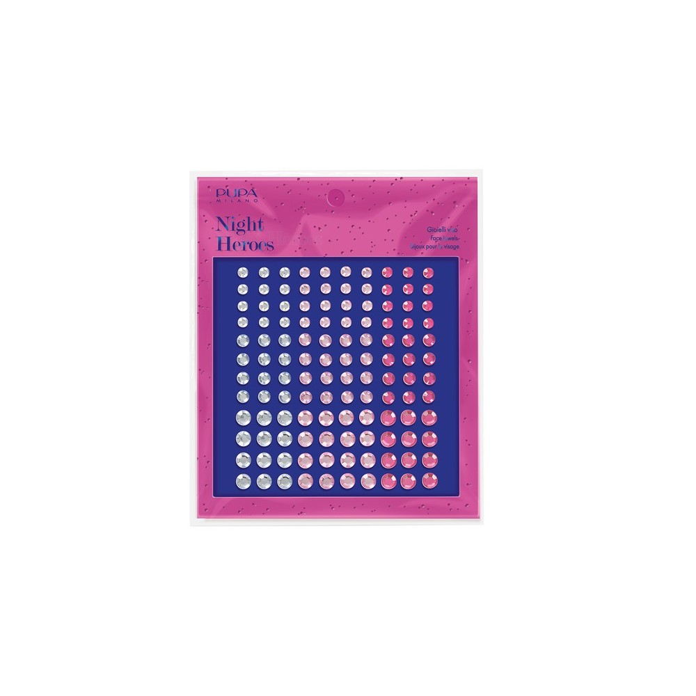 Pupa Night Heroes Face Jewels Stickers Viso - 001 Diamond 