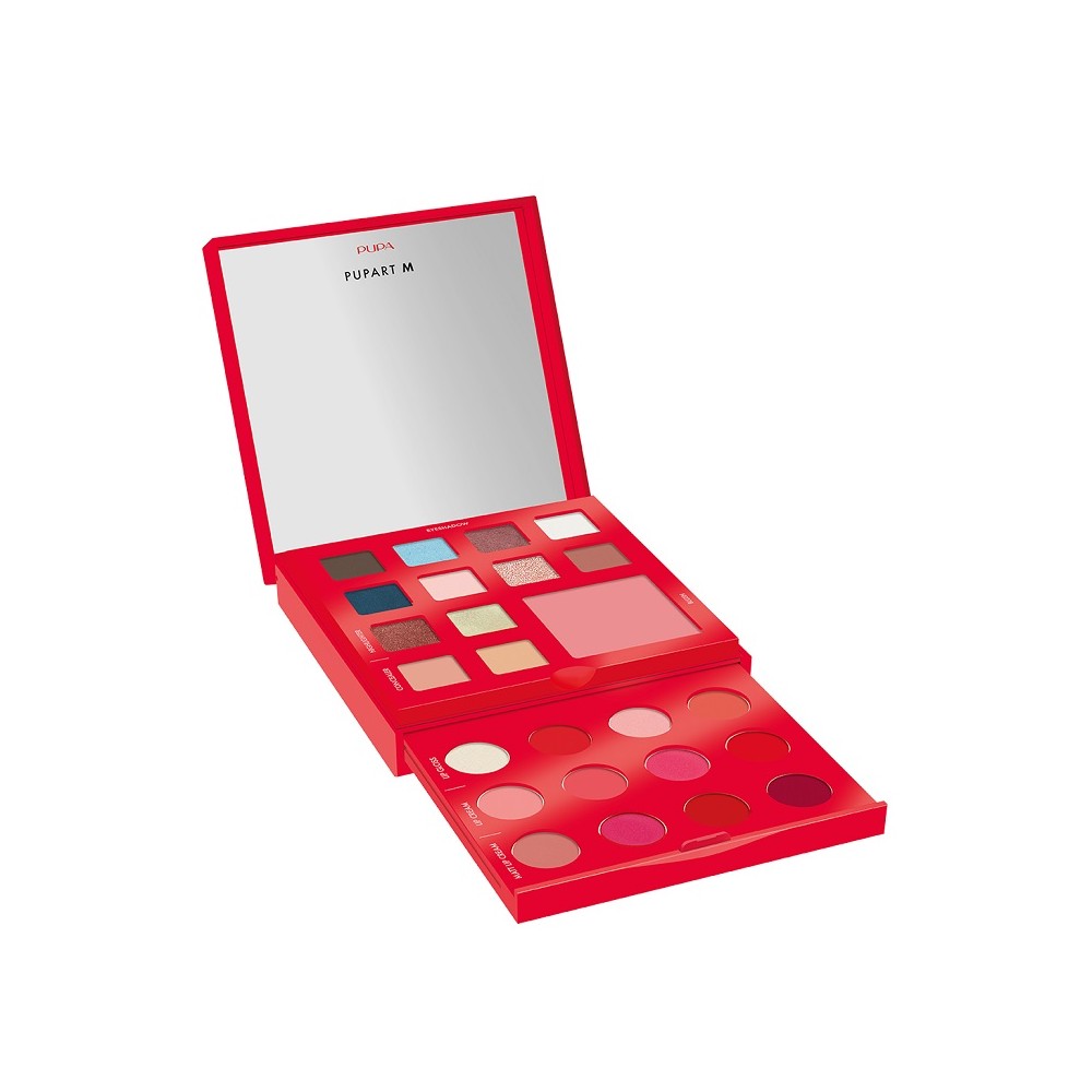 Pupa Pupart M Palette Makeup - 002 Red 
