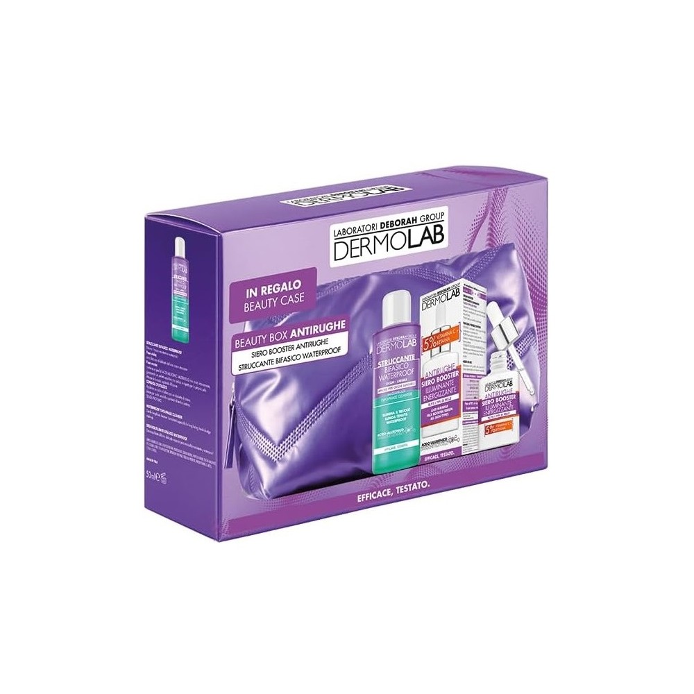 Dermolab Beauty Box Antirughe Siero Booster Antirughe 30 ml + Struccante Bifasico 50 ml 