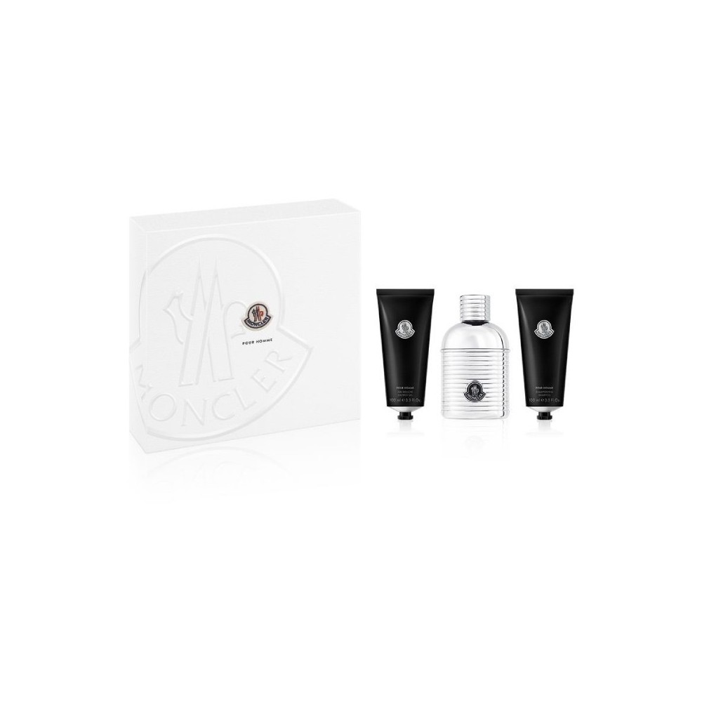 Moncler Pour Homme Eau De Parfum 100 ml + Shower Gel 100 ml + Shampoo 100 ml Cofanetto 