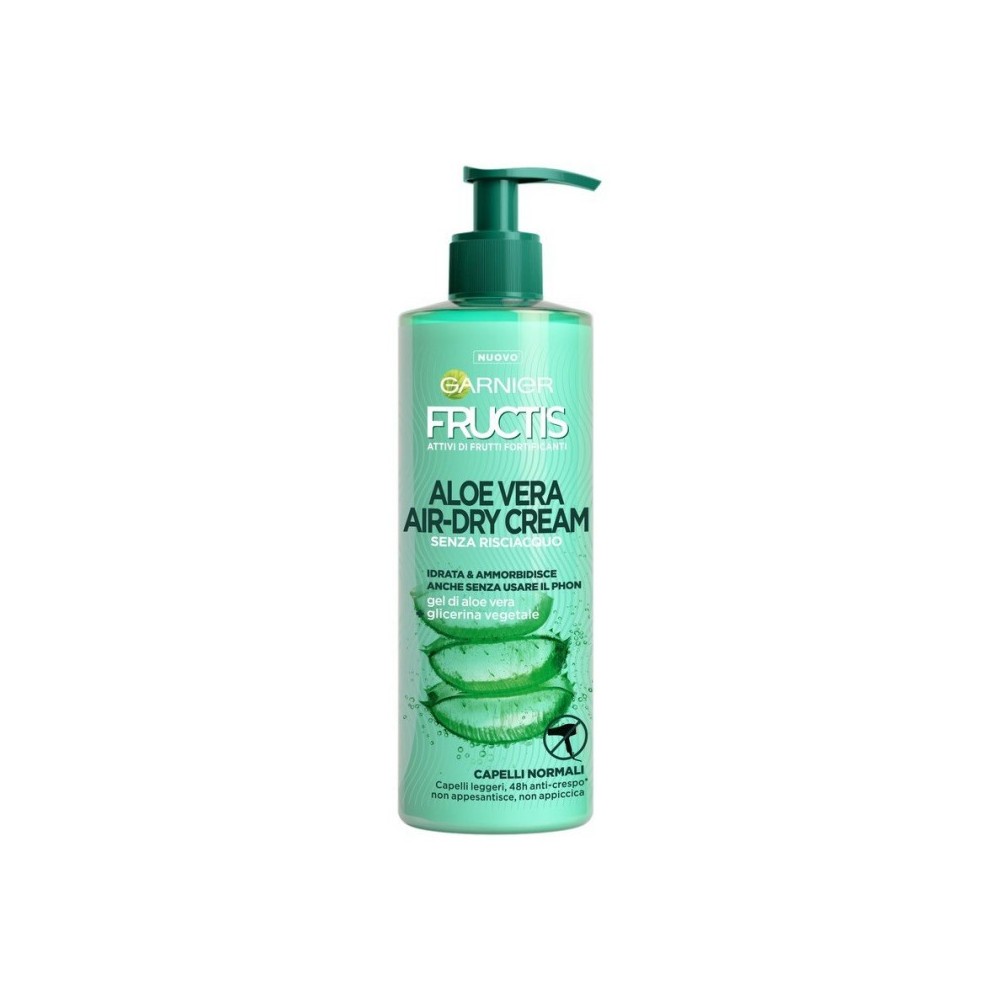 Garnier Fructis Aloe Vera Air Dry Cream Trattamento Idratante Senza Risciacquo 400 ml 
