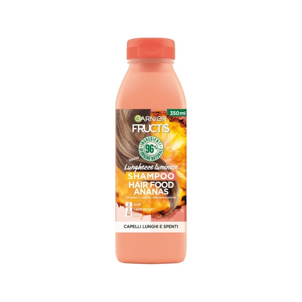 Garnier Fructis Hair Food Ananas Shampoo Lunghezze Luminose 350 ml 