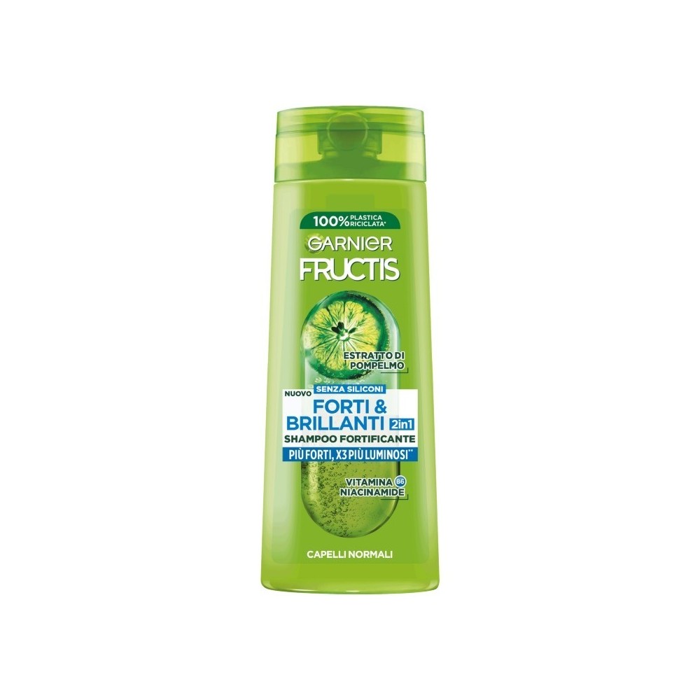 Garnier Fructis Forti & Brillanti 2In1 Shampoo Fortificante 250 ml 