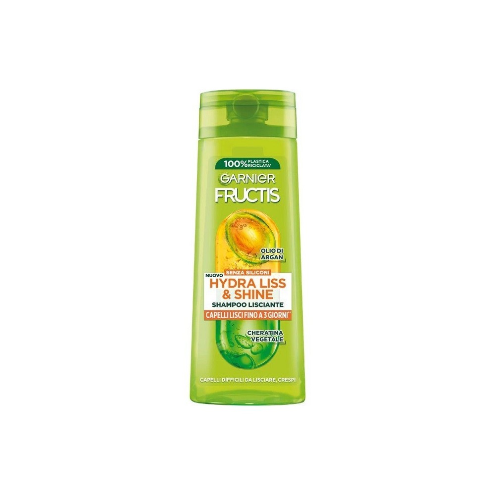 Garnier Fructis Hydra Liss & Shine Shampoo Lisciante Per Capelli Crespi 250 ml 
