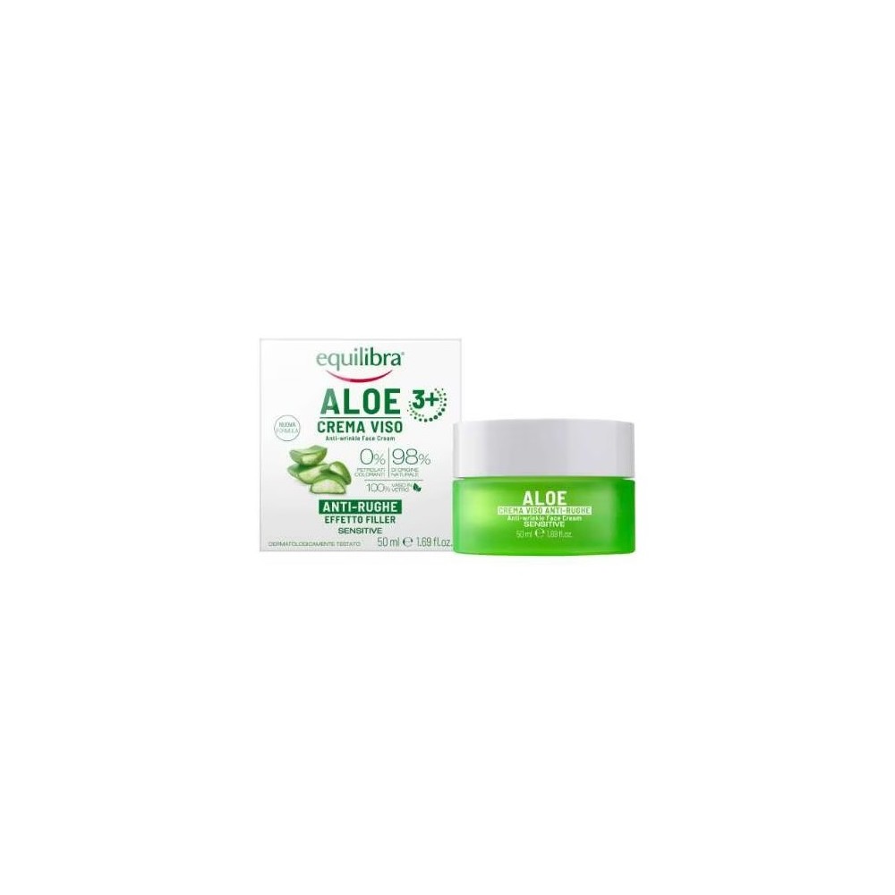 Equilibra Aloe Crema Viso Anti-Rughe Effetto Filler 50 ml 