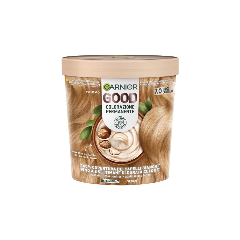 Garnier Good Colorazione Permanente Senza Ammoniaca -  7.0 Biondo Caramello 