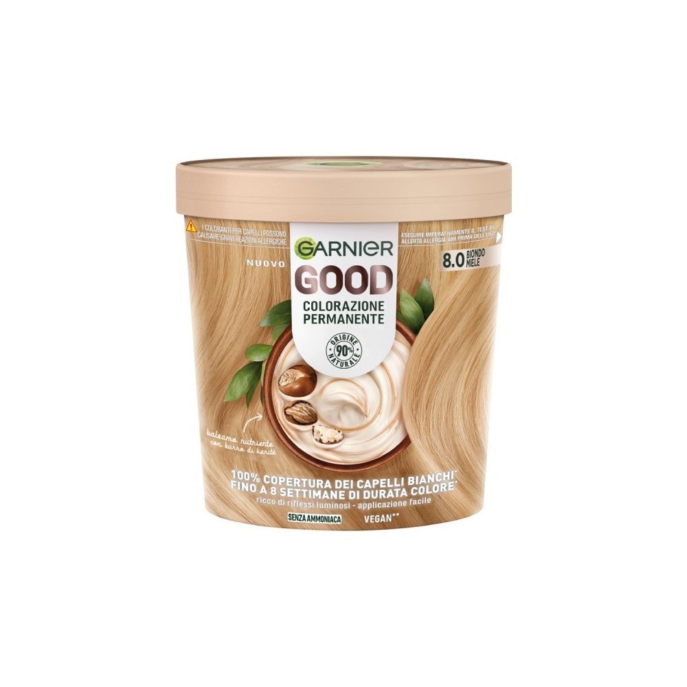 Garnier Good Colorazione Permanente Senza Ammoniaca - 8.0 Biondo Miele 