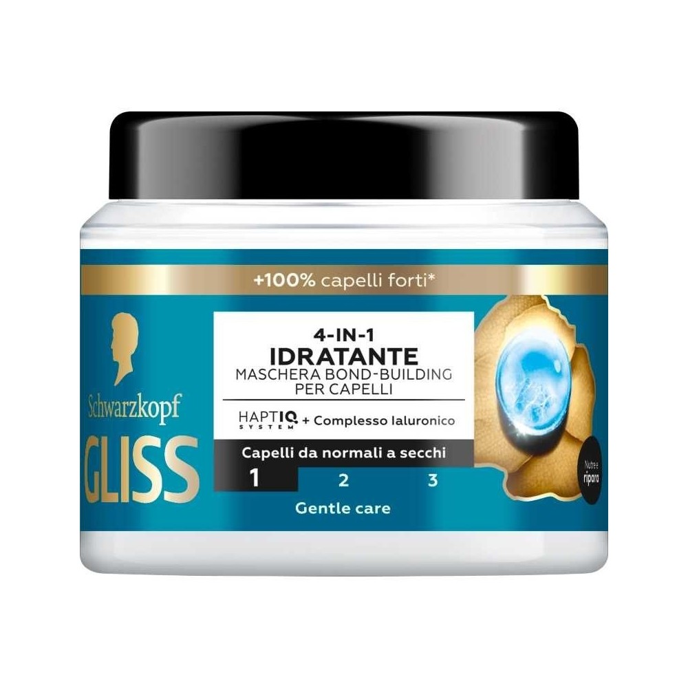 Schwarzkopf Gliss Aqua Revive Maschera 4in1 Idratante 400 ml 