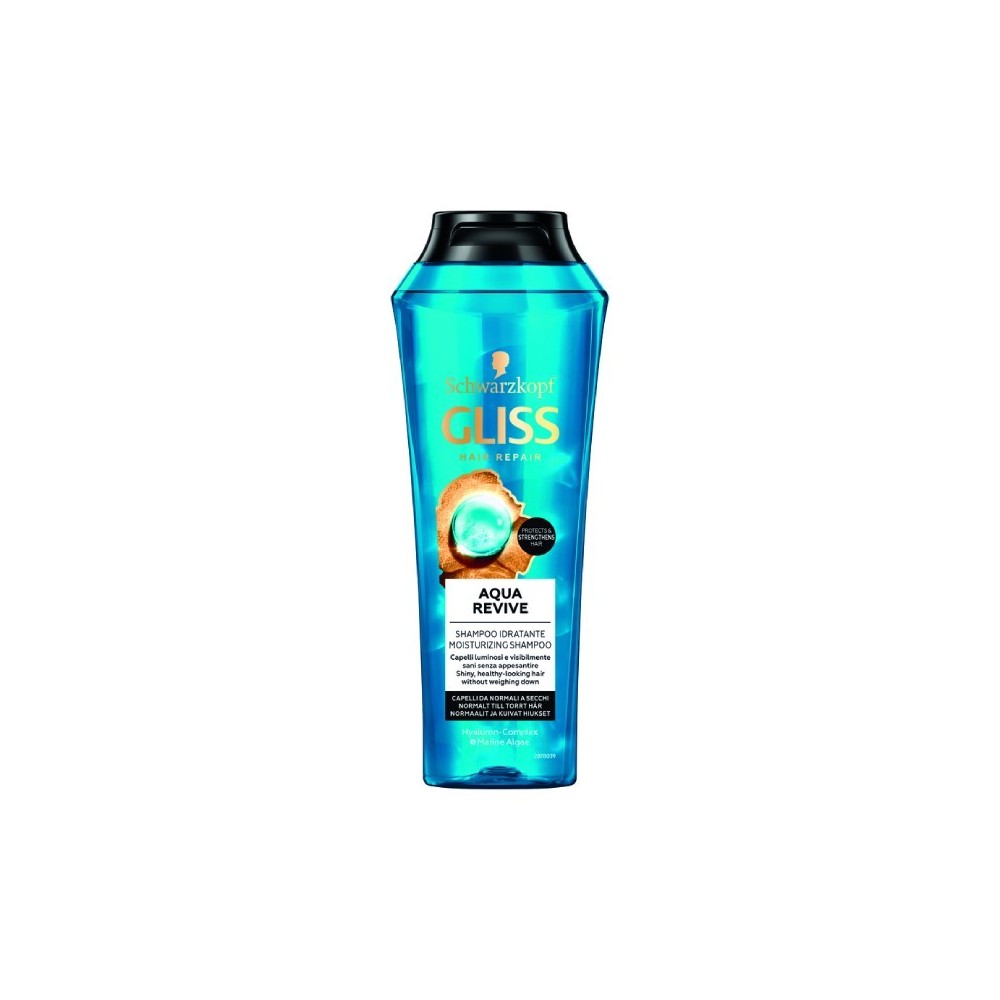 Schwarzkopf Gliss Aqua Revive Shampoo Idratante 200 ml 