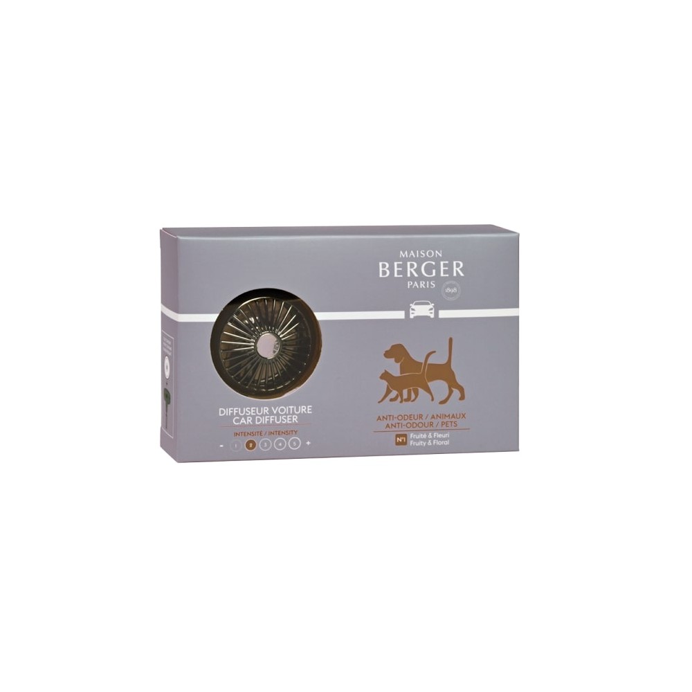 Maison Berger Paris Anti-Odore Per Animali Fruttato E Floreale Diffusore Auto 