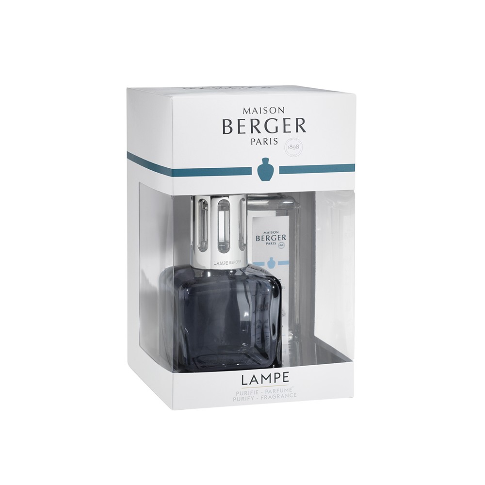 Maison Berger Paris Cofanetto Glacon Lampe Gris + Profumo Thè Blanc Purete 250 Ml 