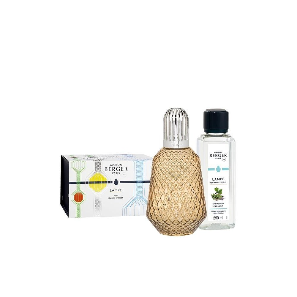 Maison Berger Paris Cofanetto Lampe Matali Chestnut Lampada + Essenza 250 Ml 