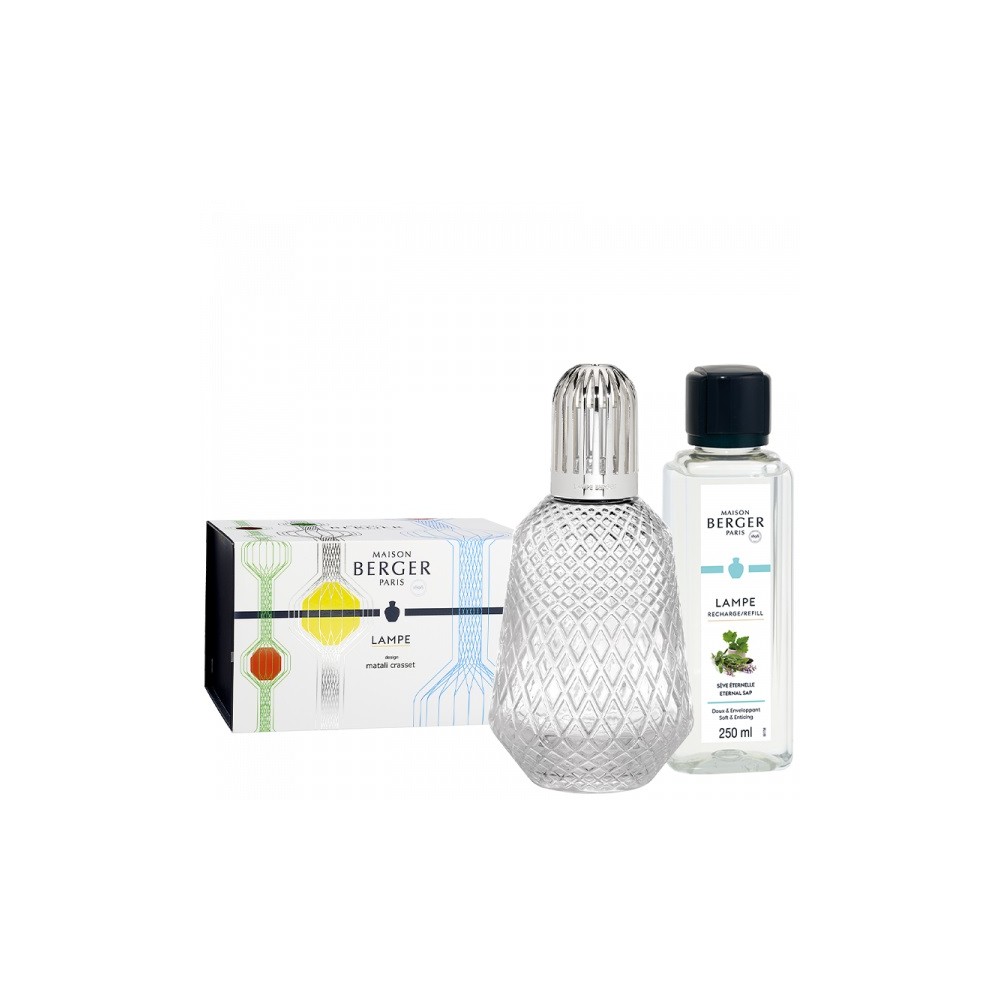 Maison Berger Paris Cofanetto Lampe Matali Transparent Lampada + Essenza 250 Ml 