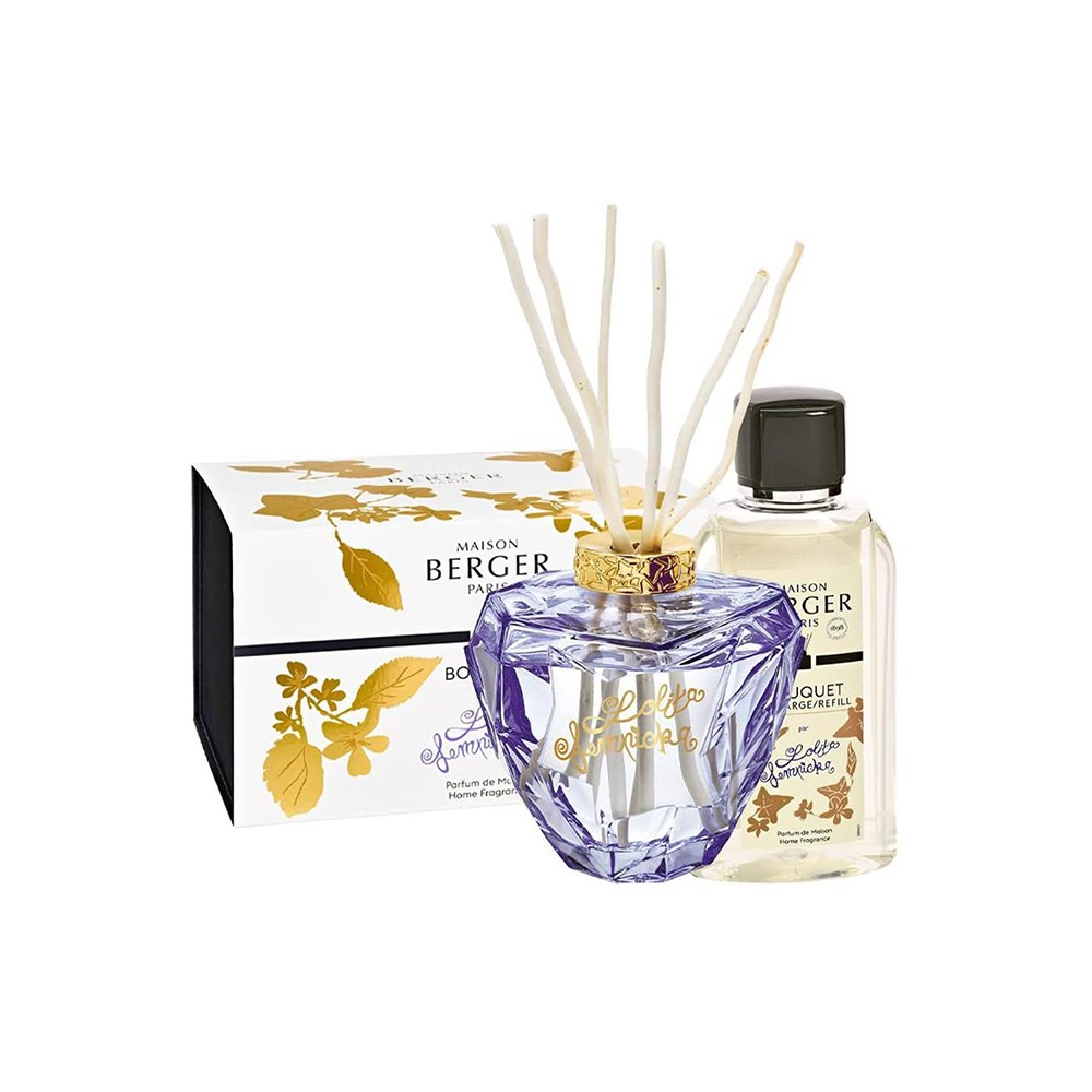 Maison Berger Paris Cofanetto Premium Bouquet Lilla Con Bastoncini + Fragranza Lolita Lempicka 200 Ml 