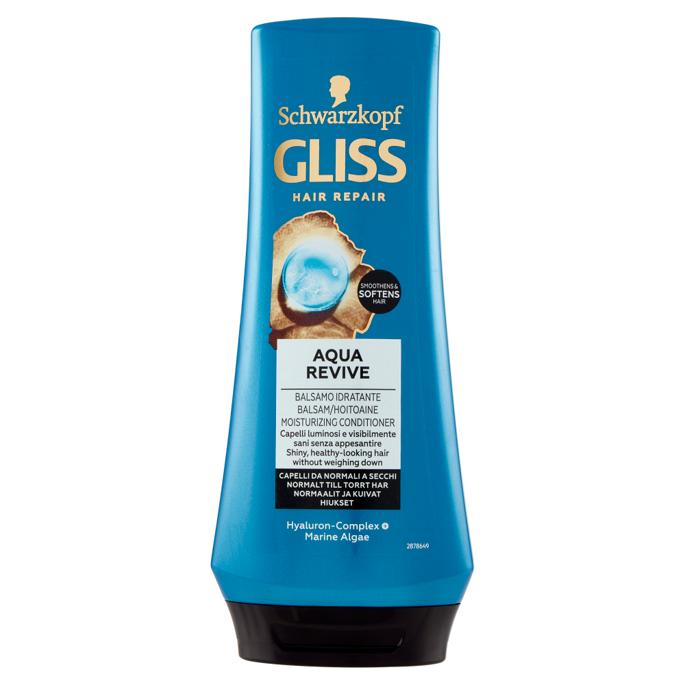 Schwarzkopf Gliss Aqua Revive Balsamo Idratante 200 ml 