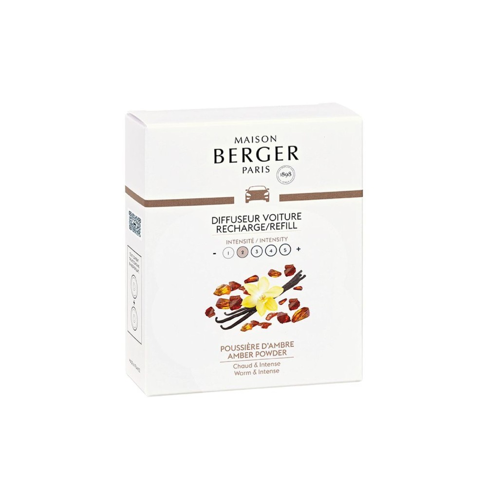 Maison Berger Paris Poussière D'Ambre 2 Ricariche Per Diffusore Auto 