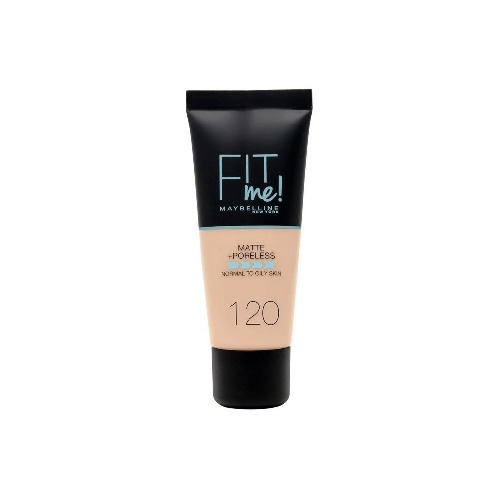 Maybelline Fit Me Matt + Poreless Fondotinta Liquido - 120 Classic Ivory 