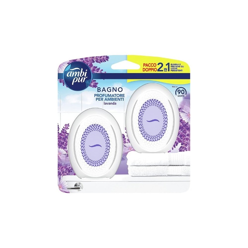 Ambi Pur Profumatore Per Bagno - Lavanda 2 pz 