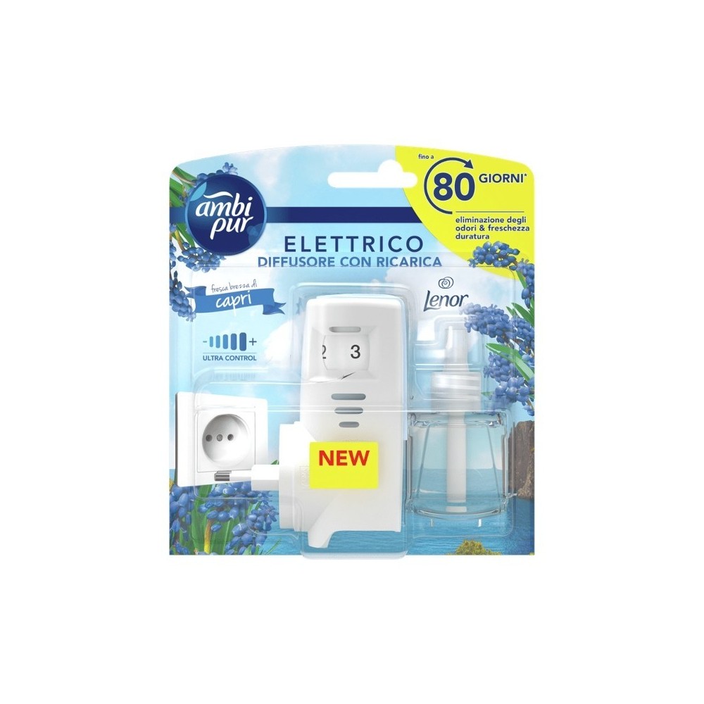 Ambi Pur Diffusore di Fragranza Elettrico Con Ricarica - Fresca Brezza Di Capri 