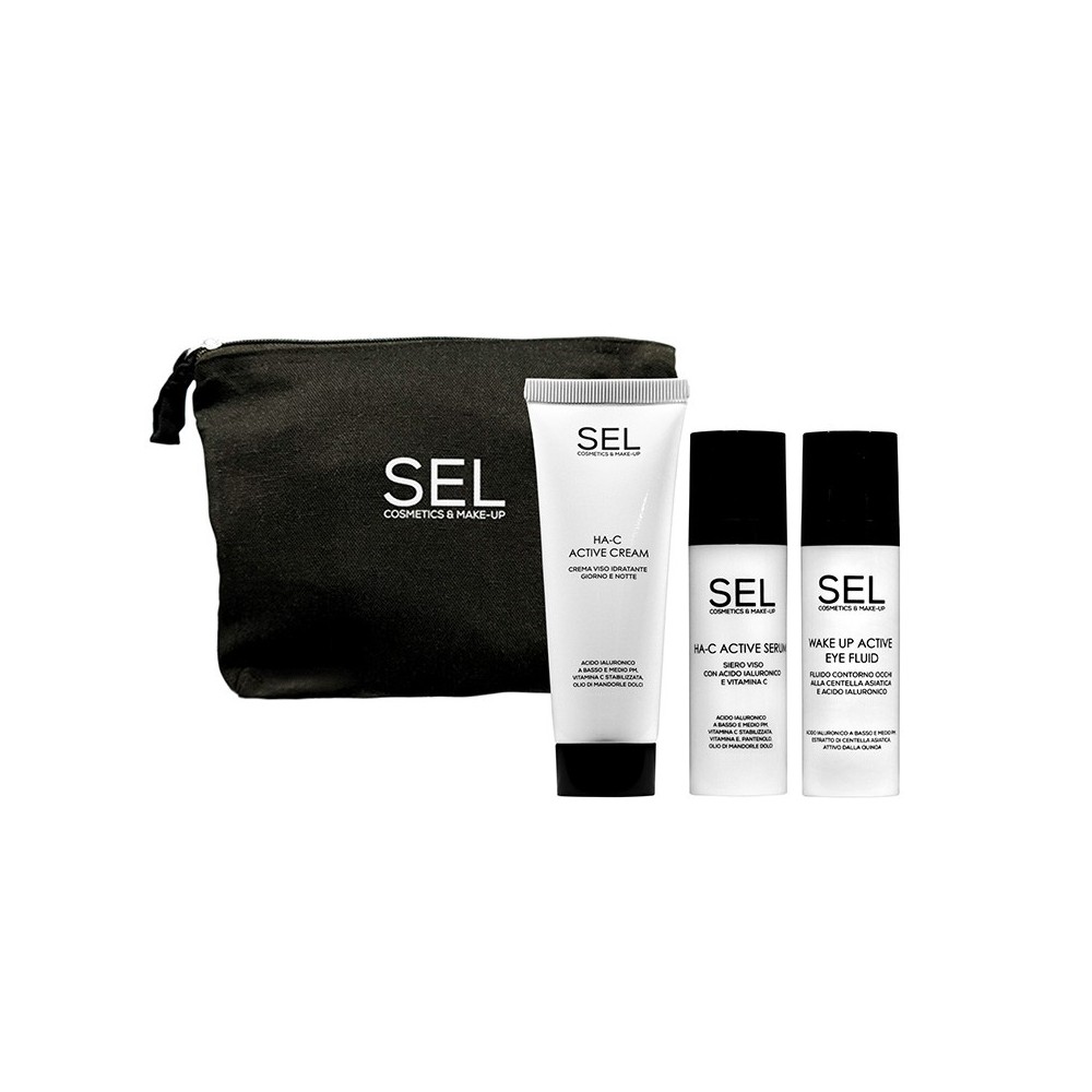 SEL Set Idratante E Illuminante Viso E Occhi + Pochette 