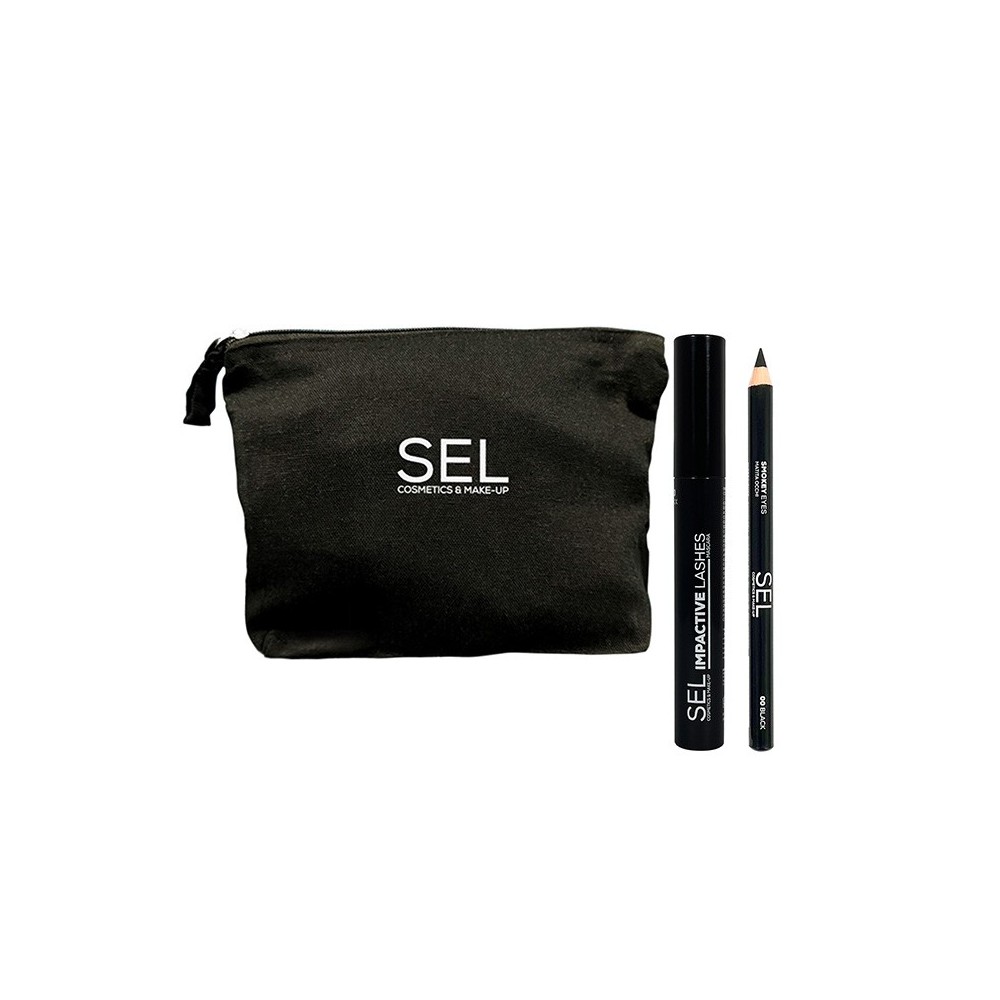 SEL Set Make-Up Occhi - Matita Occhi + Mascara + Pochette 