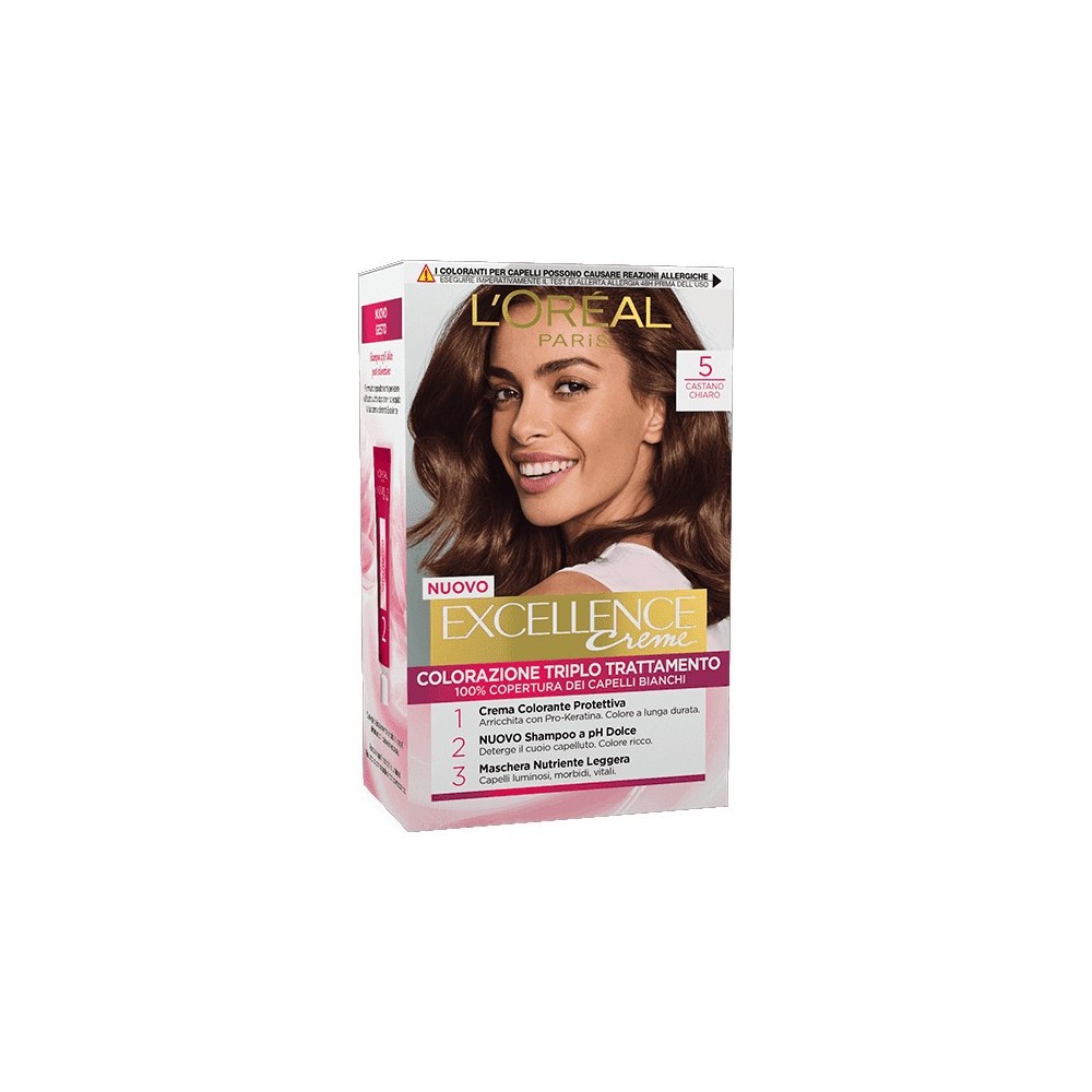 L'Oreal Paris Excellence Crema Colorante 5 Castano Chiaro 