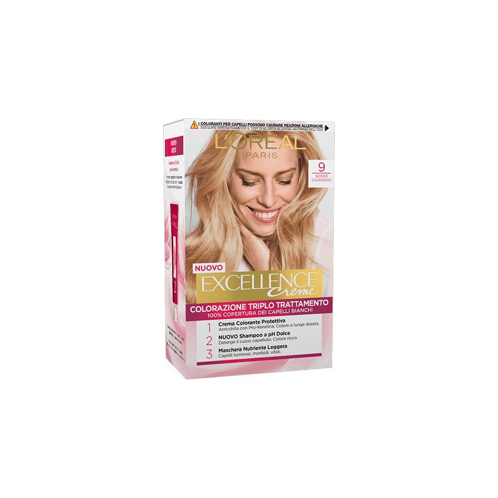 L'Oreal Paris Excellence Crema Colorante - 9 Biondo Chiarissimo 